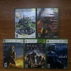Halo games (combat evolved through Halo ODST)