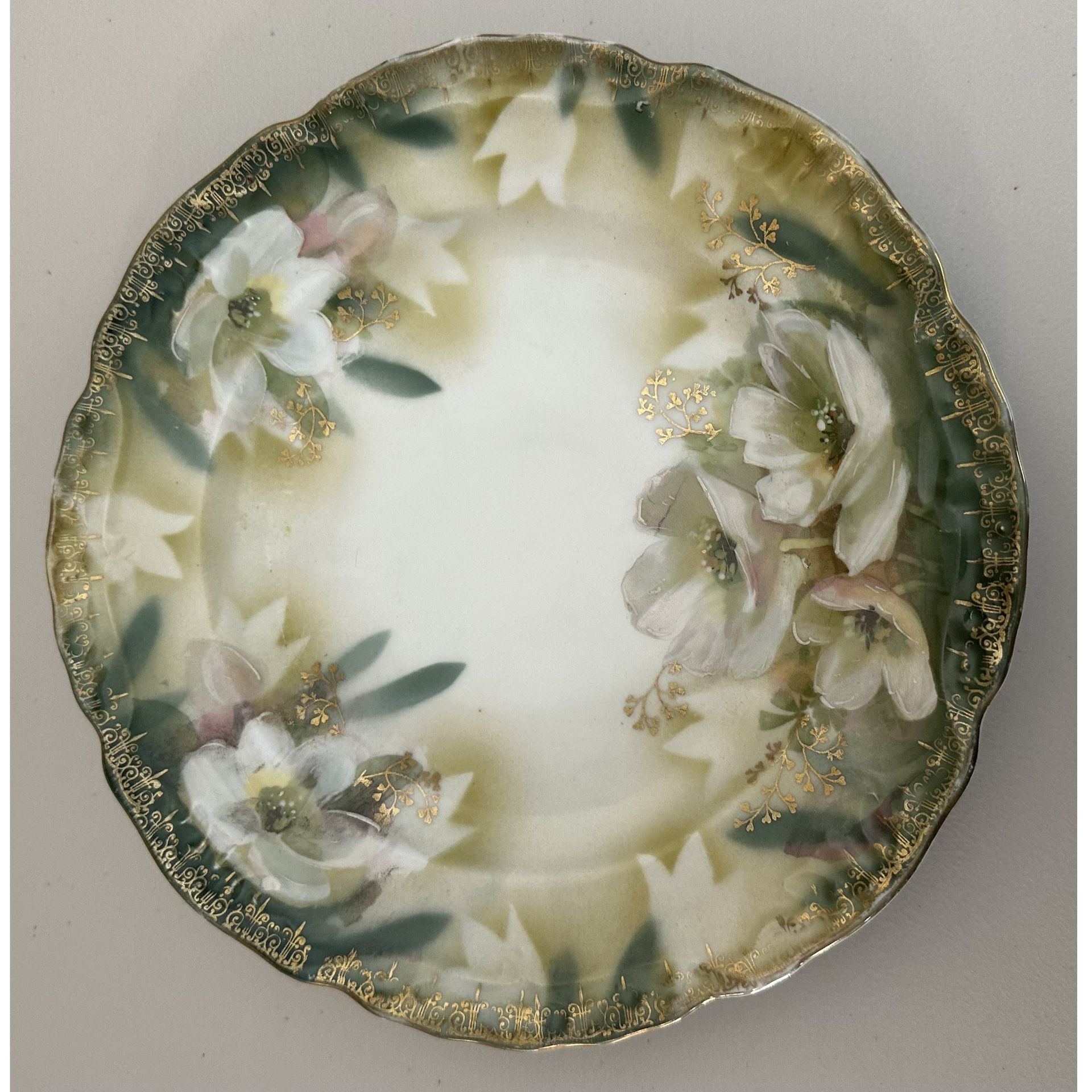 Vintage Floral Plate