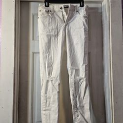 Men White Express Pants Size 28×30