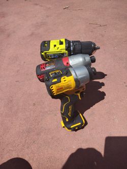 Milwaukee and DeWalt and Ryobi