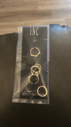 INC brand layering rings size 7