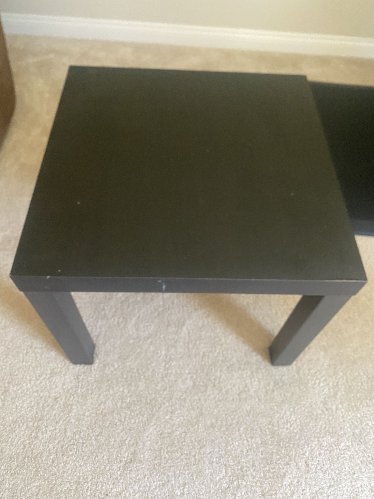 Sturdy Black IKEA End Table-1 Ready for Pickup!