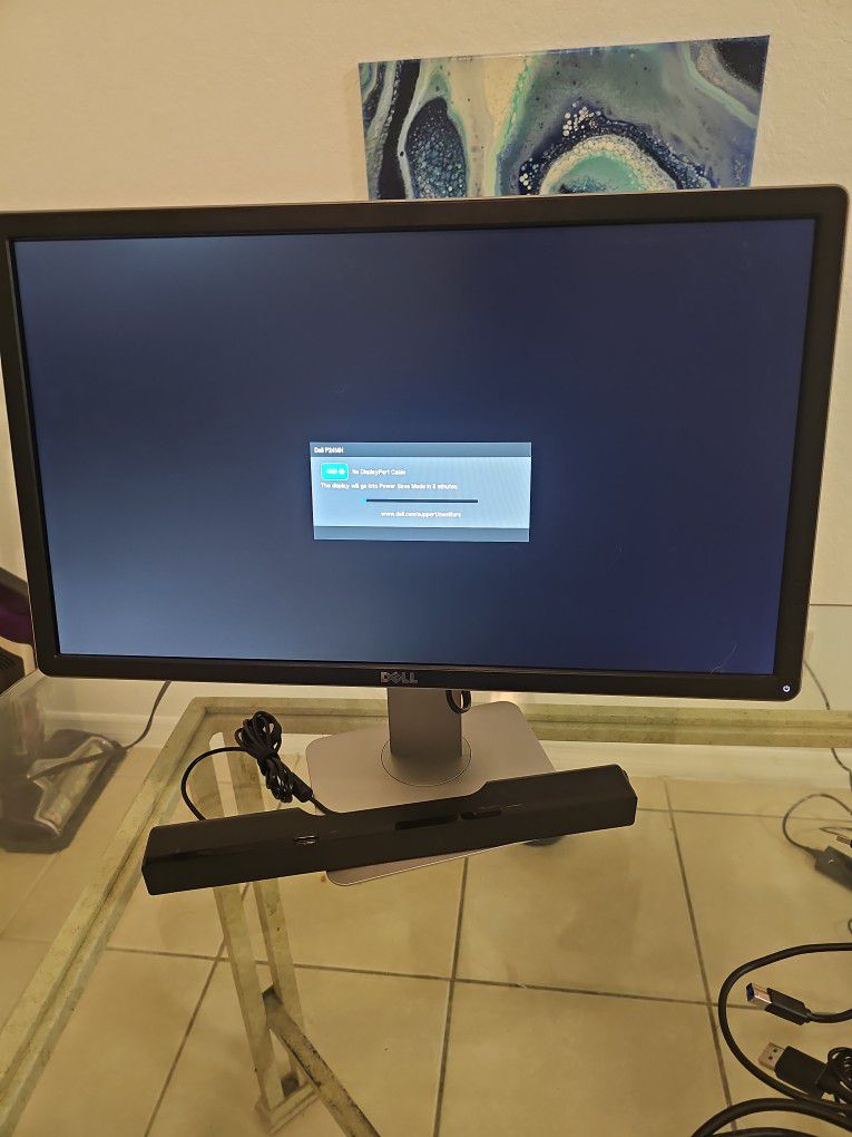 24" Dell Monitor With Accessories 
