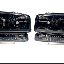HEADLIGHTS  FOR 99-07 GMC SIERRA YUKON XL  LED