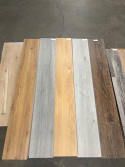 Assorted Vinyl Plank Flooring Display- 6.5mm 22 mil