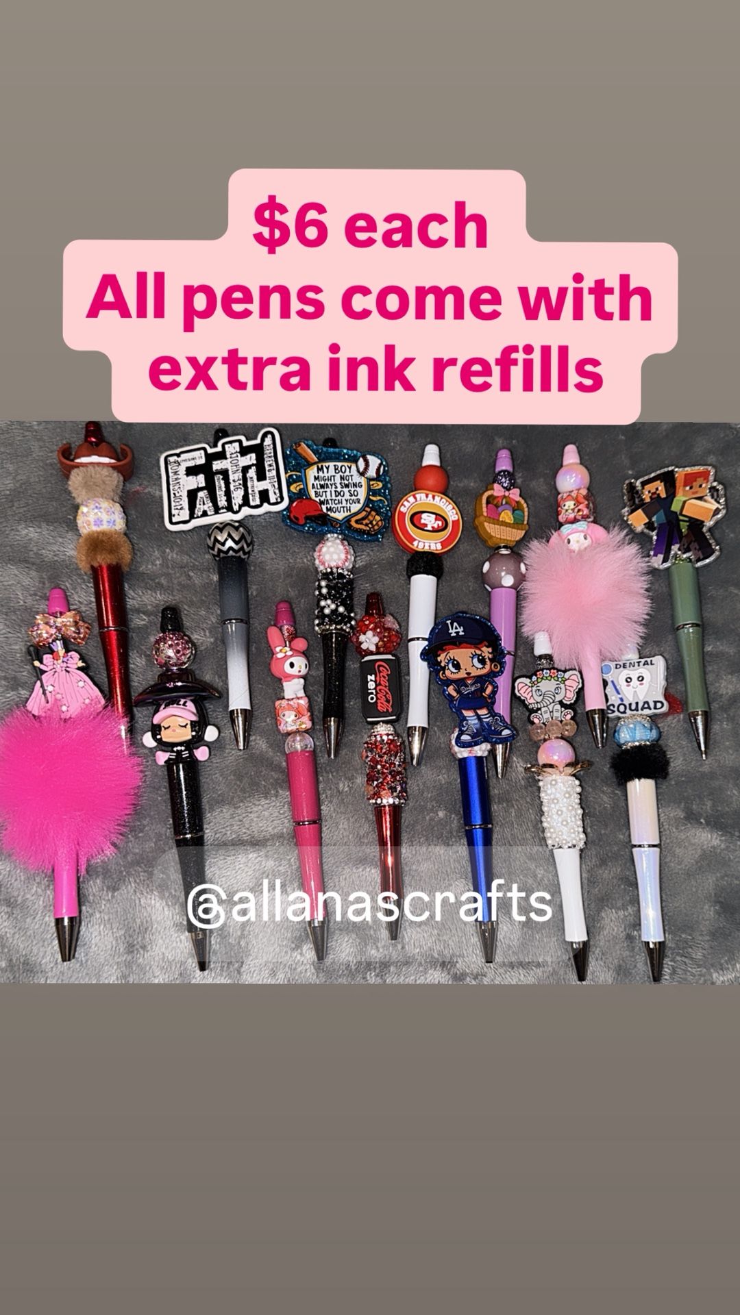 Beaded Pens