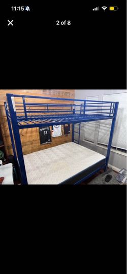 Full over full sturdy bunk bed