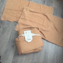 Casaluna King Heavyweight Linen Blend Duvet Cover And Sham Set 