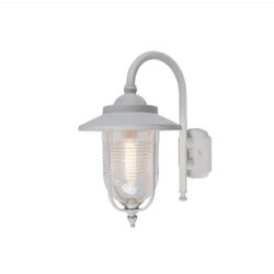LUTEC Coastal Old Saybrook 1-Light White Outdoor Wall Lantern Sconce - New
