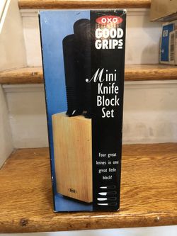 OXO Good Grips Mini Knife Black Set Brand New