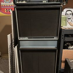 1973 Acoustic Control 370/371 Bass Amp And Cab