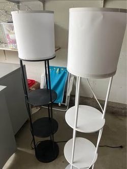 White standing lamp