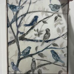 Morning Song Bird Painting Print 29x23in