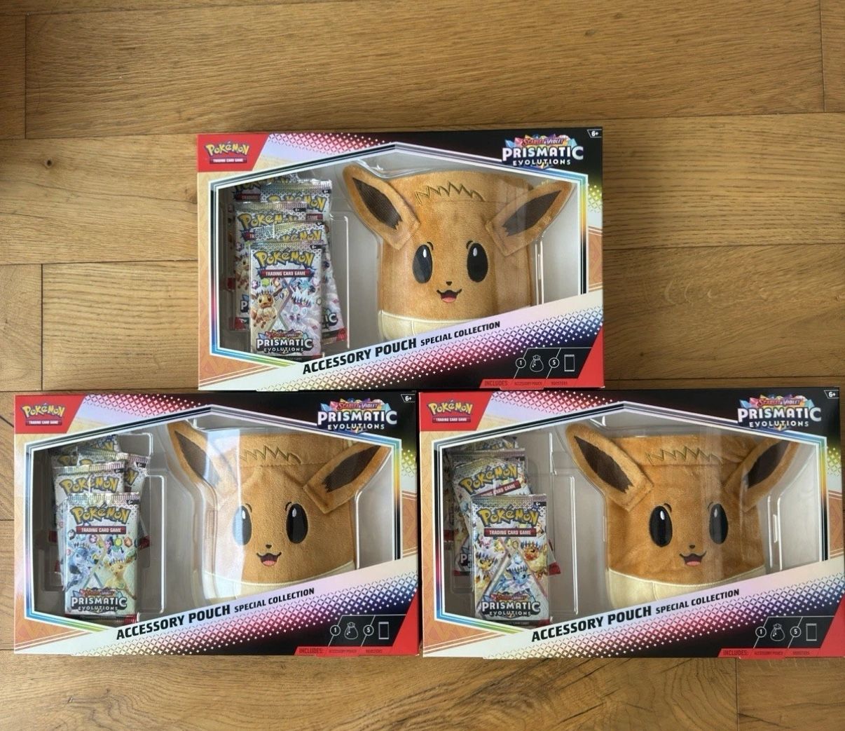 Pokemon Prismatic Evolutions Eevee Accessory Pouch Special Collection
