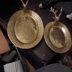 Hand Crafted Metal Serving Plates
