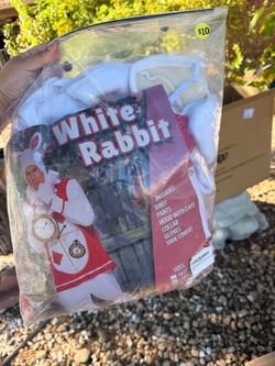 White rabbit costume adult
