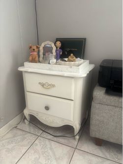 White nightstand