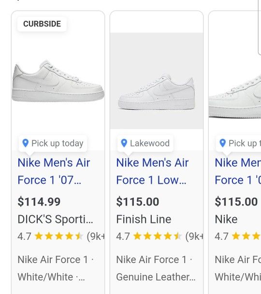 Nike Air Force 1 Men Size 8