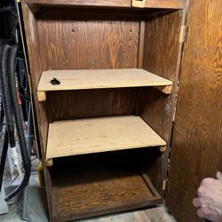 Wood Cabinet On Wheels