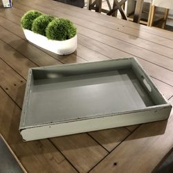 Gray Tray Decoration