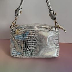 Silver Shoulder Bag