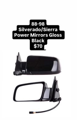 88-98 Silverado/Sierra Power Mirrors Gloss Black $70