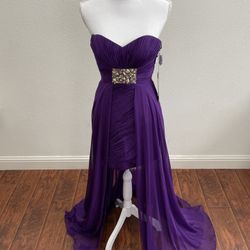 Purple Bustier Gown