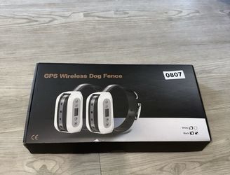 GPS Wireless Dog Fence System for 2 Dogs – Electric Training Collar NIB