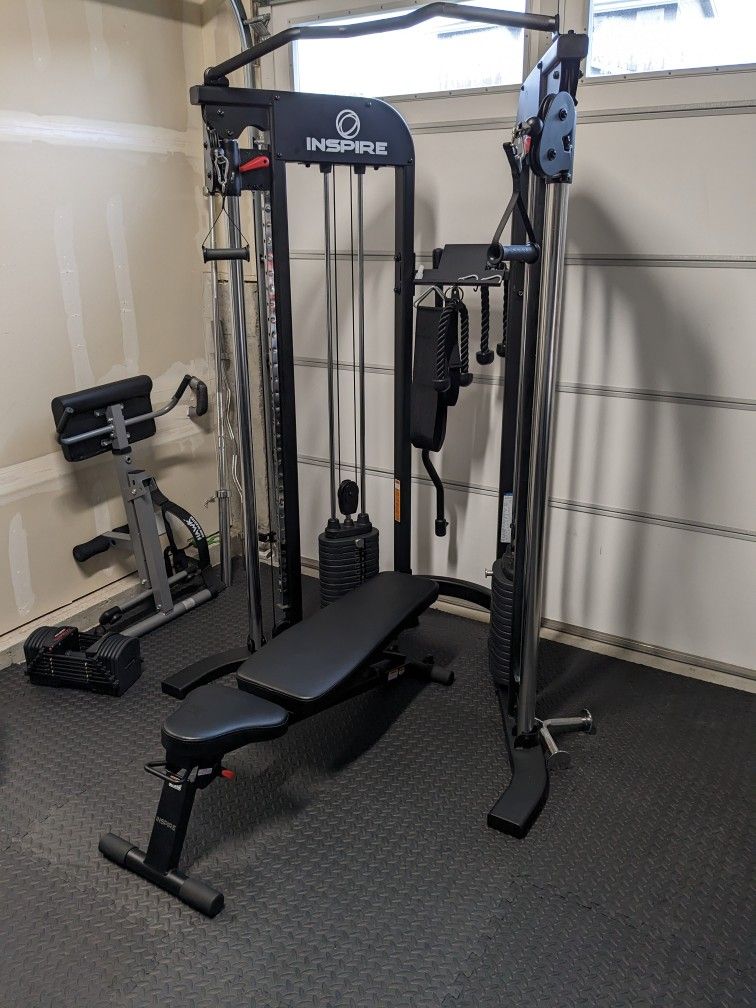 Cable machine & Bench & Attachments 