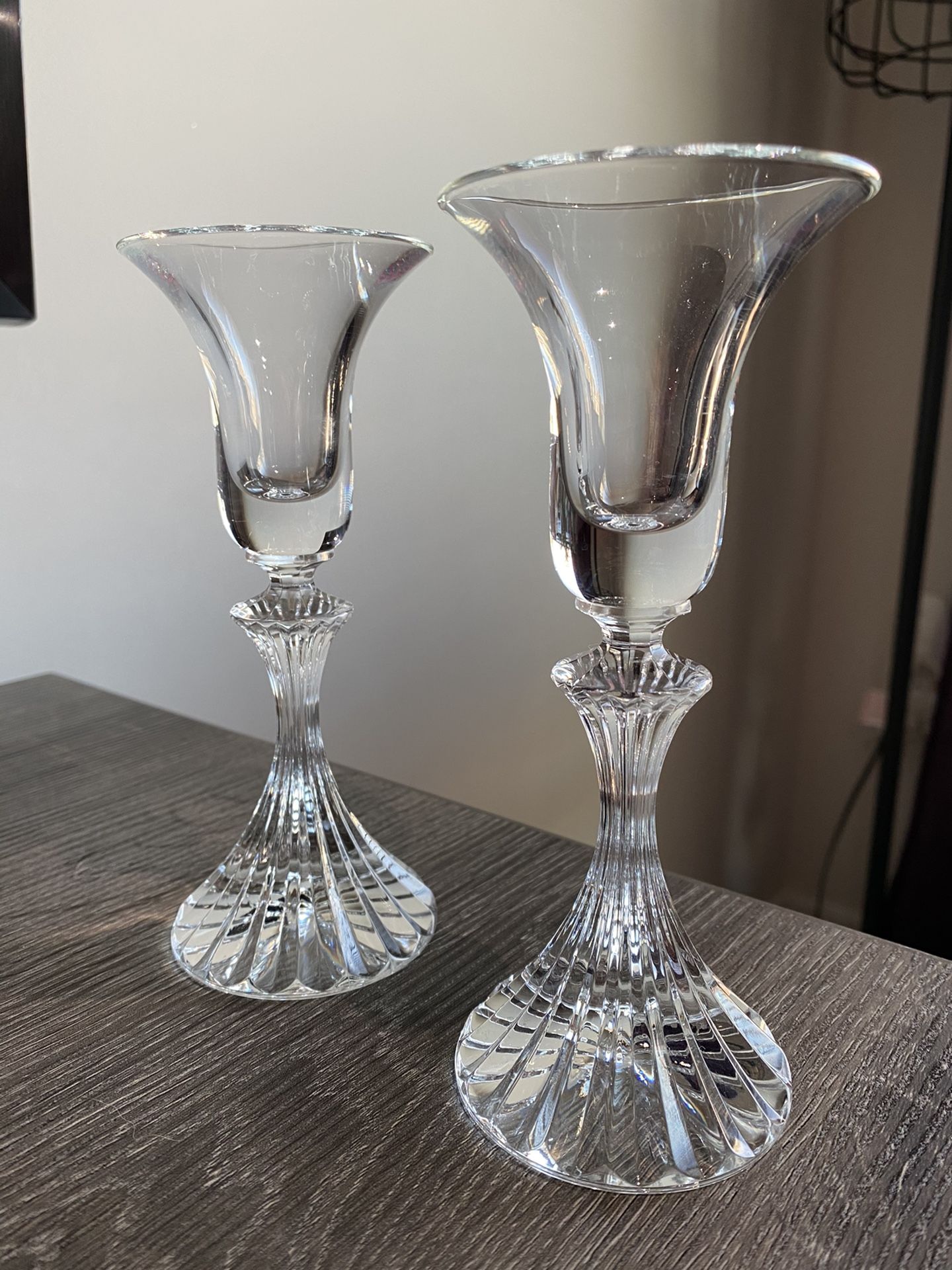 Glass Candlesticks (set of 2)