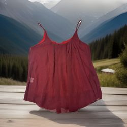 Women’s Burgundy Dressy Tank Top