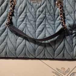 Kate Spade Quilted Denim Meena Satchel
