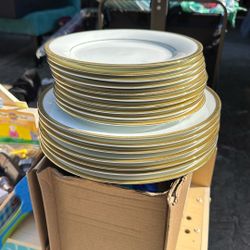 Gold Plated China Plates 