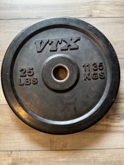 VTX 25 lb bumper plates