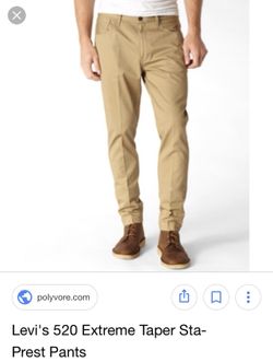 Levi’s 520 Extreme Taper Sta-Prest Pants 33x30