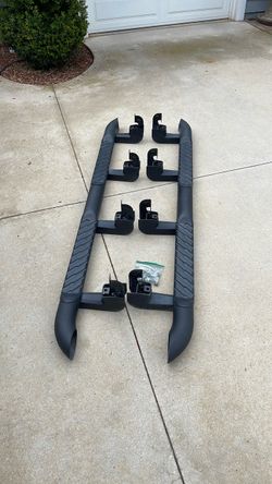 Truck Running Boards Side Steps with Mounting Brackets