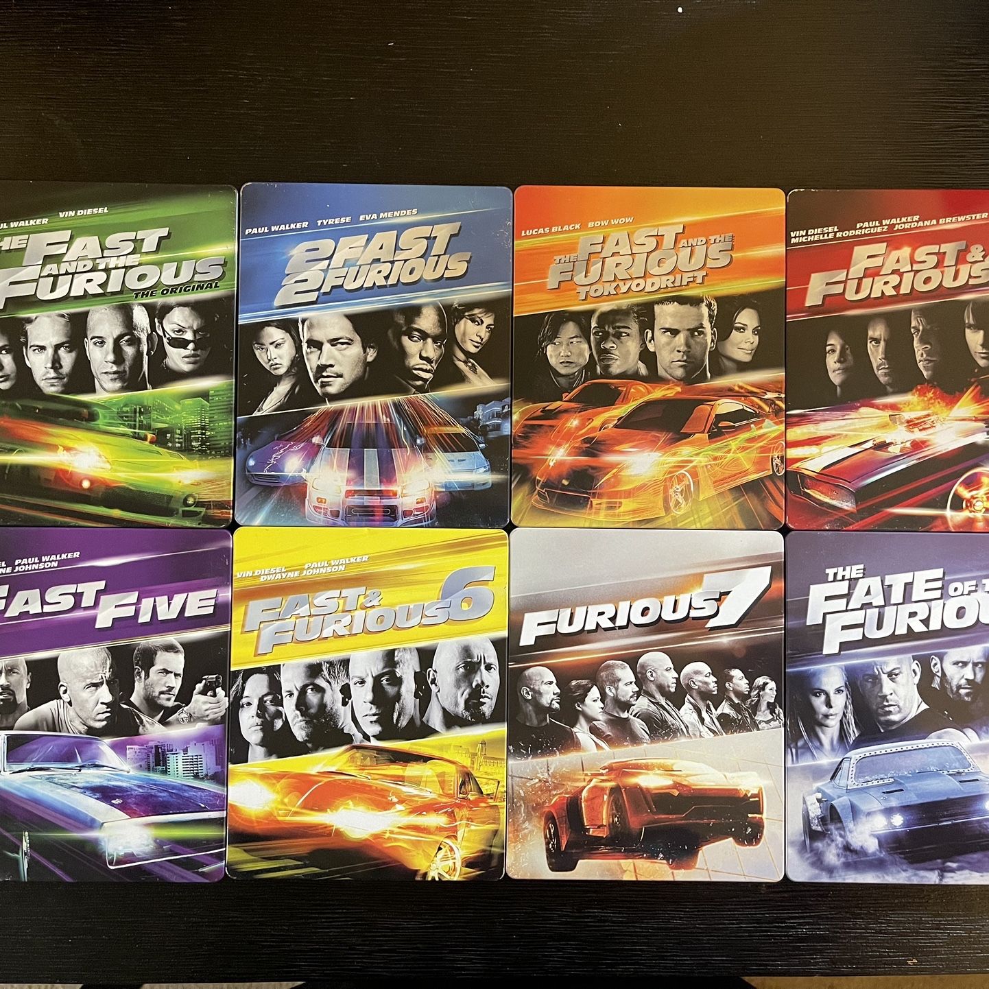 Fast And The Furious Steelbooks Movies 1-8 for Sale in San
