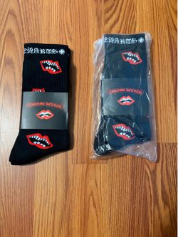 Chrome Hearts black socks