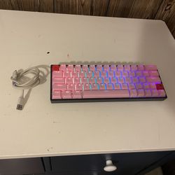 Pink Gaming Keyboard 