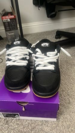 Nike dunks black gum bottoms