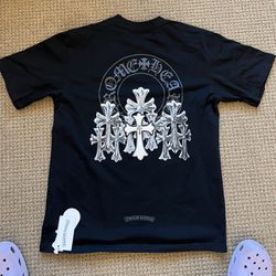 Chrome Hearts Leather Embroidered T Shirt Size M