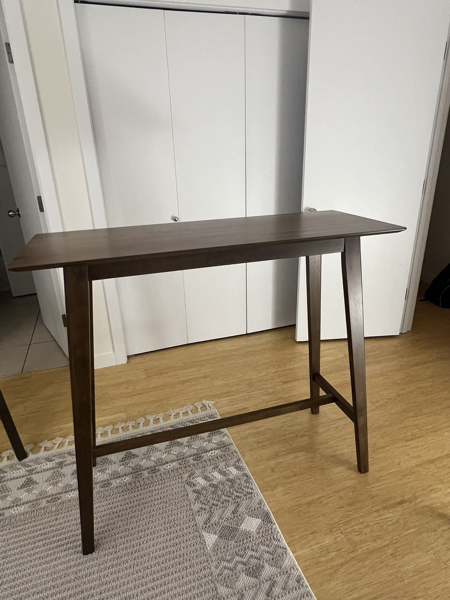Bar Table- Walnut Finish- 42” Height
