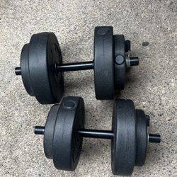 Two 20 Pound Dumbbells 