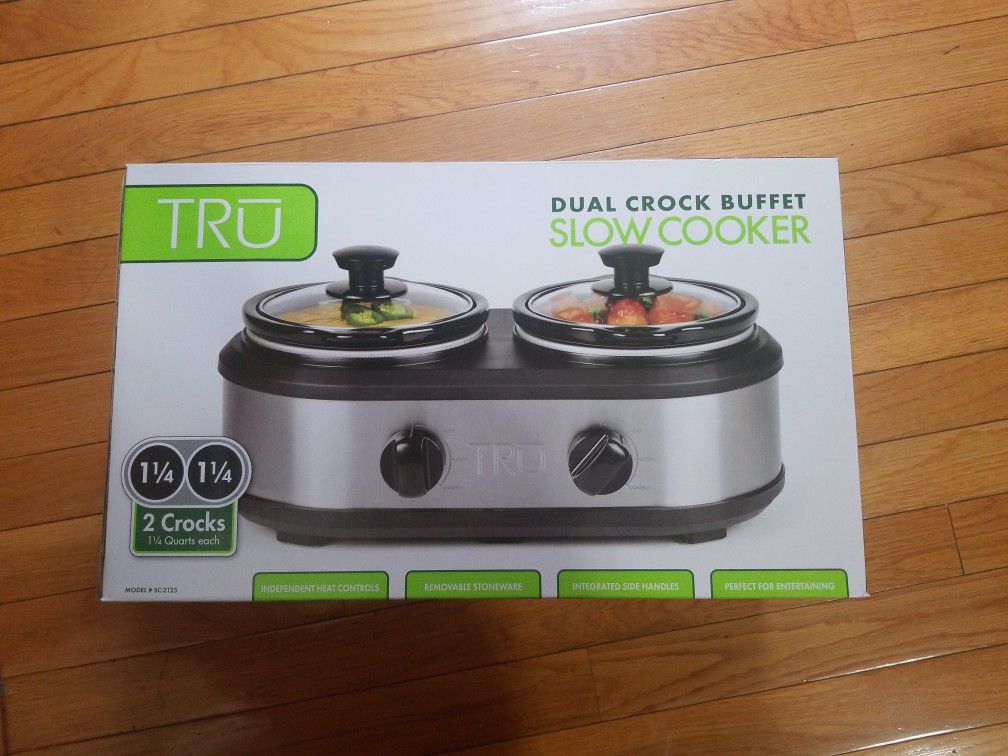 Tru Dual Crock Buffet Slow Cooker