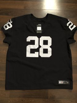 Nike  Raiders Authentic On Field Player Jersey Jacobs #28 Size 60 4XL 57NM-OREH.