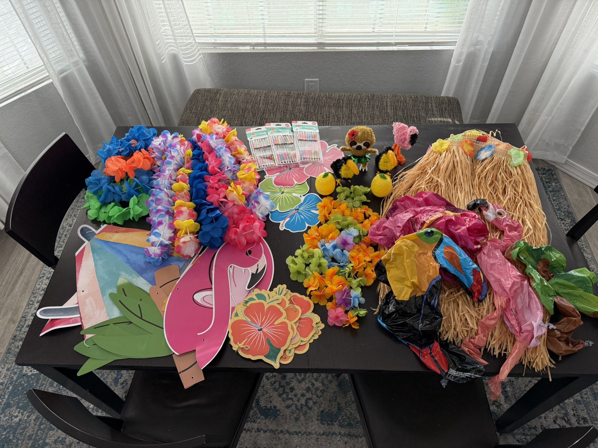 Hawaiian Party Decorations Used For Stitch Birthday Party