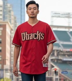 Vintage Arizona Diamond Back Jersey adult small button up baseball jersey