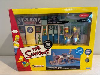 Simpsons main street playmates environment. 2 figures