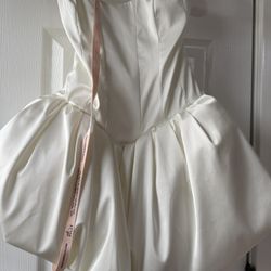 OH POLLY White Mini Dress Bridal (US 2)