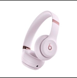 Cloud pink Beats Solo 4 on ear Bluetooth headphones